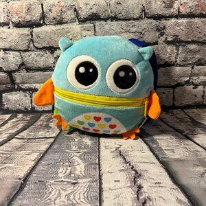 Beetoy Owl Sensory Buckle Pillow Zipper Toys Toddlers 1-3, Toddler Travel Toy